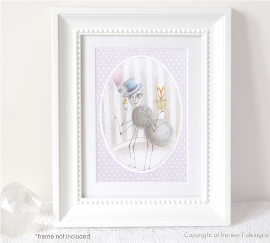 Miss Spider greeting card